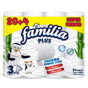 Familia - papier toaletowy 3-warstwowy, bambus 24 rolki