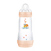 MamBaby - butelka dla niemowląt 320ml - anty kolkowa - różowa