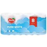 Ruta - papier toaletowy trójwarstwowy Ruta Pure White 8 rolek